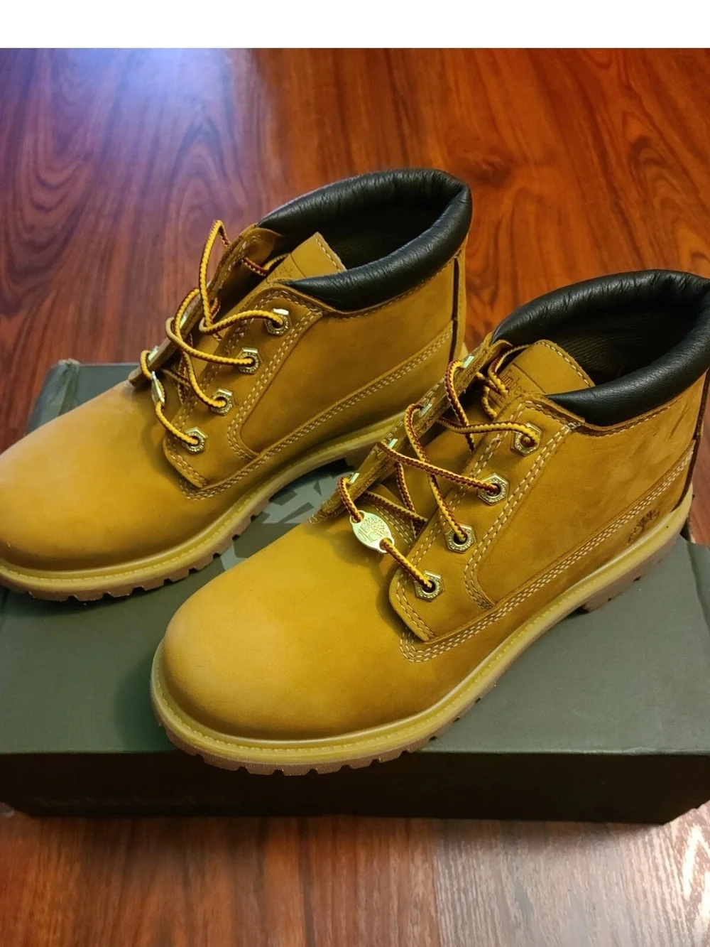 Timberland Womens Nellie Waterproof Chukka Wheat Nubuck Ankle Boots
